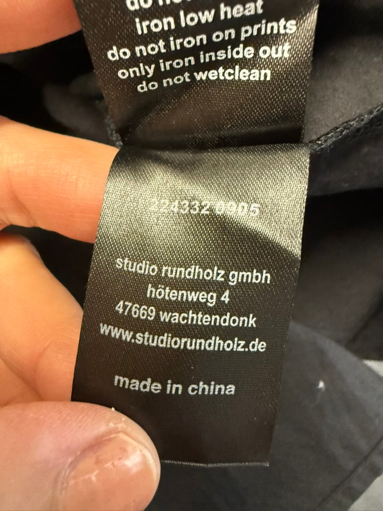 Studio Rundholz - Jurk - zwart, oversized, panda-print - TU
