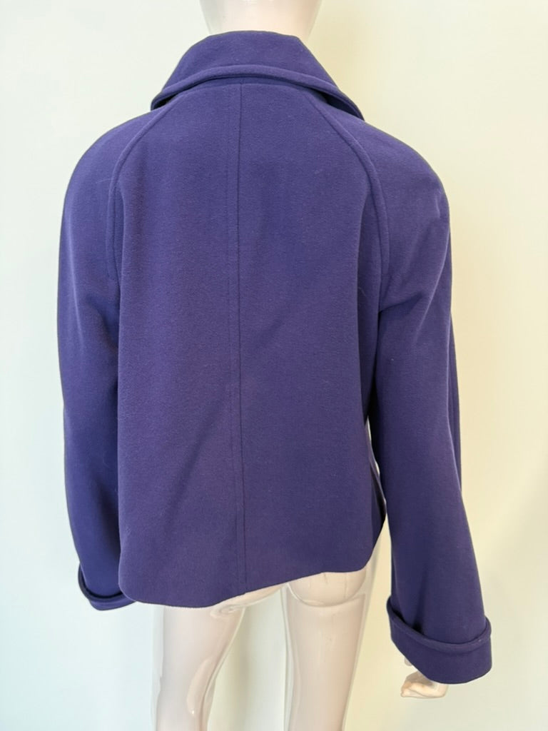TAIFUN COLLECTION - Jas - paars, wol-kasjmiermix, getailleerd - maat L