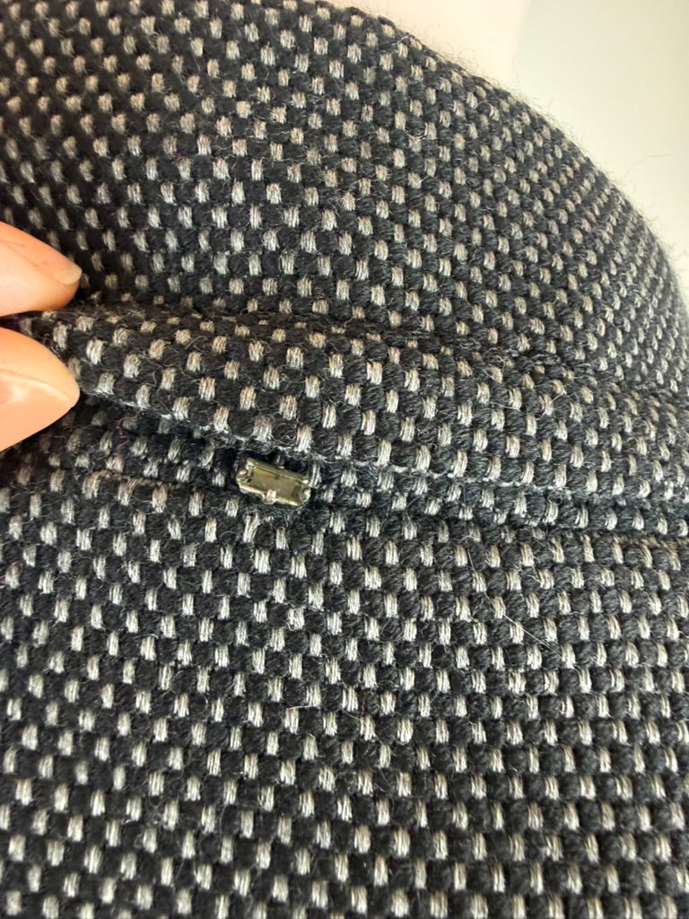 Sportmax tweed jasje - grijs, double-breasted, cropped model - XL