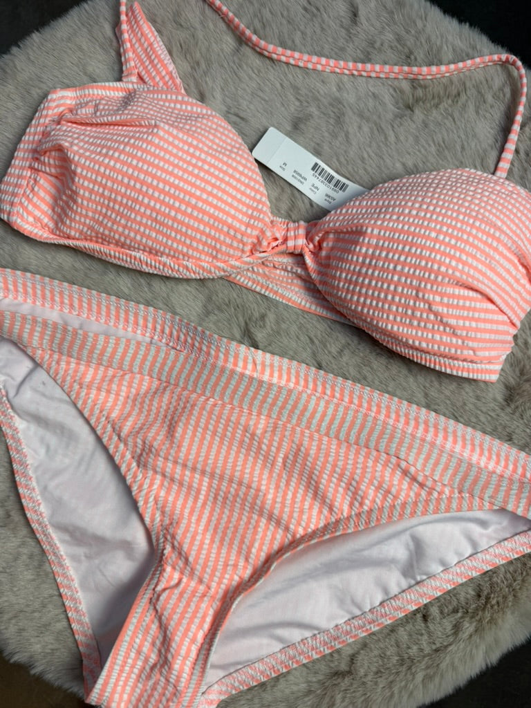 J. crew Bikini maat M Oranje/wit