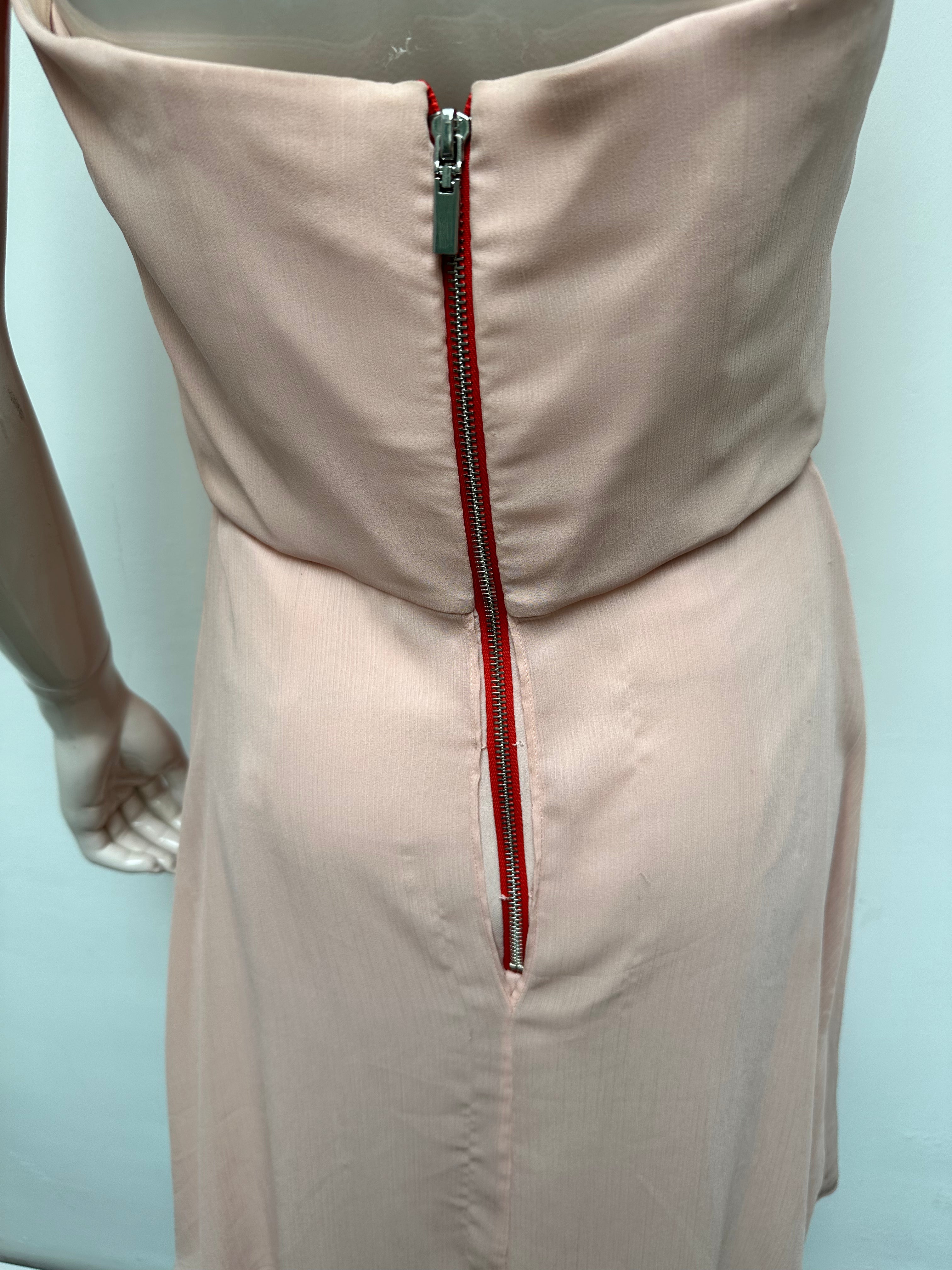 Erin Fetherston cocktailjurk roze/rood maat 6