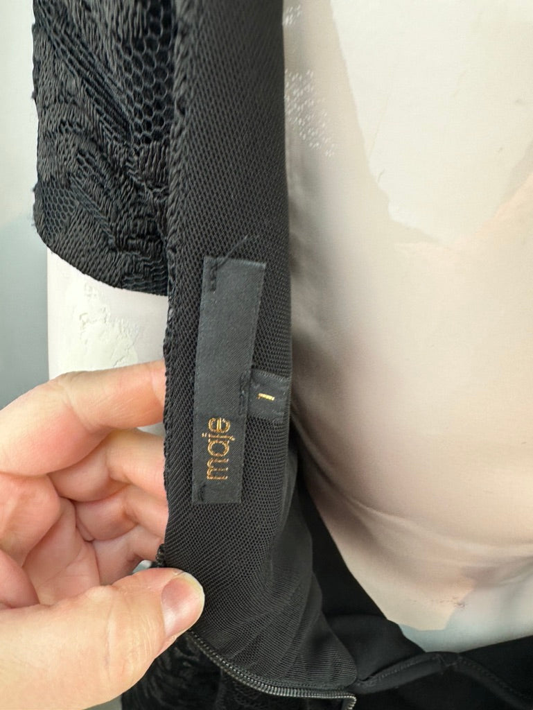 Maje kanten jurk maat 1