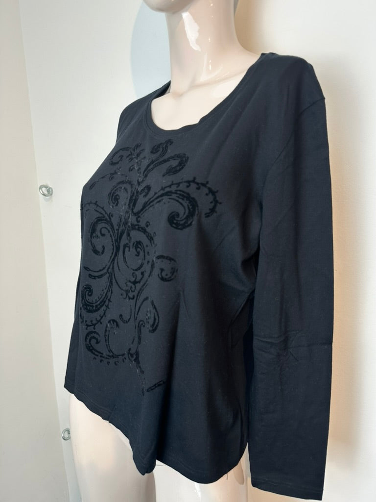 Freya zwarte longsleeve maat 40