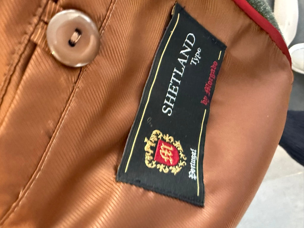 MONA - Blazer - groen, 100% scheerwol, getailleerd - XL