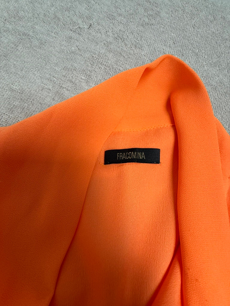 Fracomina - Jurk - oranje, mouwloos, V-hals - S