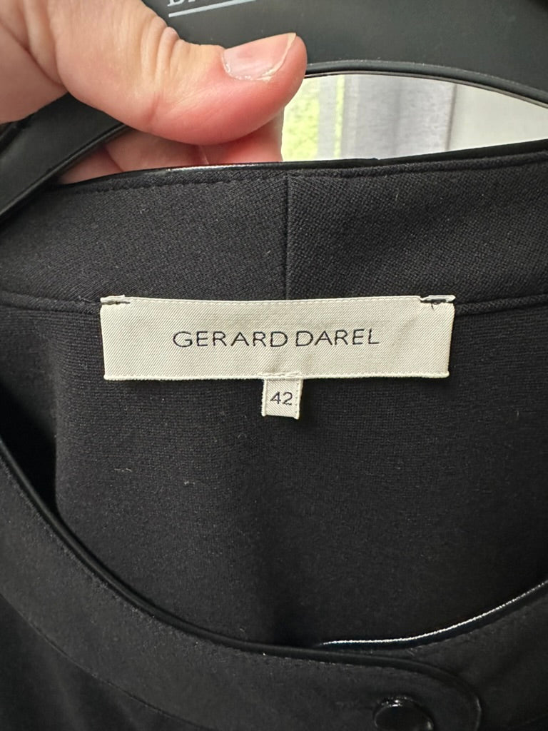 Gerard Darel - Blazer - zwart, ronde hals, knoopsluiting - L
