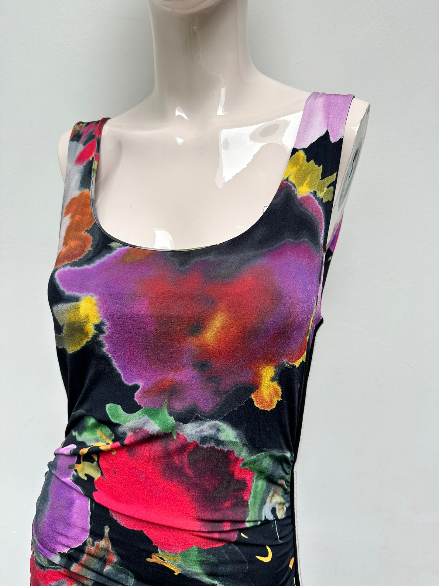 Marc Cain bodycon gebloemde jurk maat 3