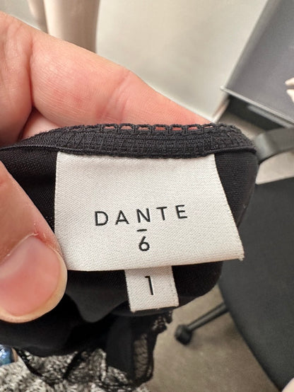 Dante6 zwart topje met kant maat 1