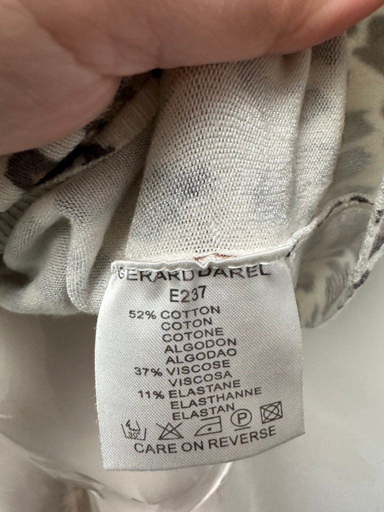 Gerard Darel - T-shirt - panterprint, ronde hals, korte mouw - M