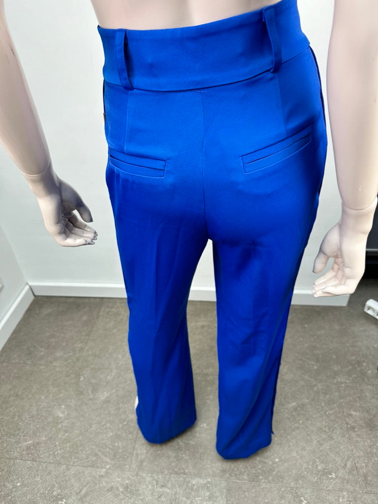 Josh V blauwe broek met wijde pijp maat XS