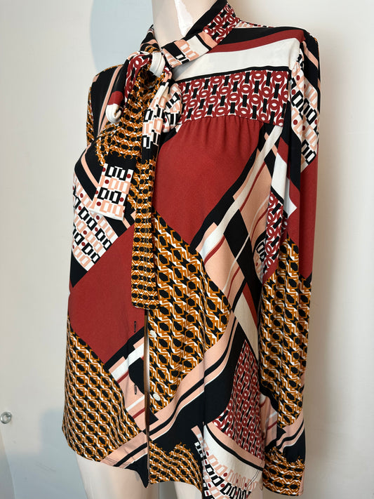 Vanilia blouse met print maat M