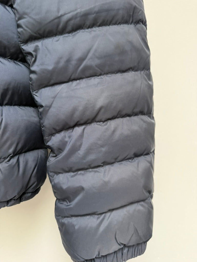 WEEKEND MaxMara - Jas - blauw, gewatteerd, afneembare bontkraag - L