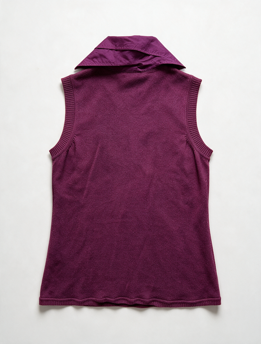 TAIFUN - Bodywarmer - paars, ritssluiting, opstaande kraag - L