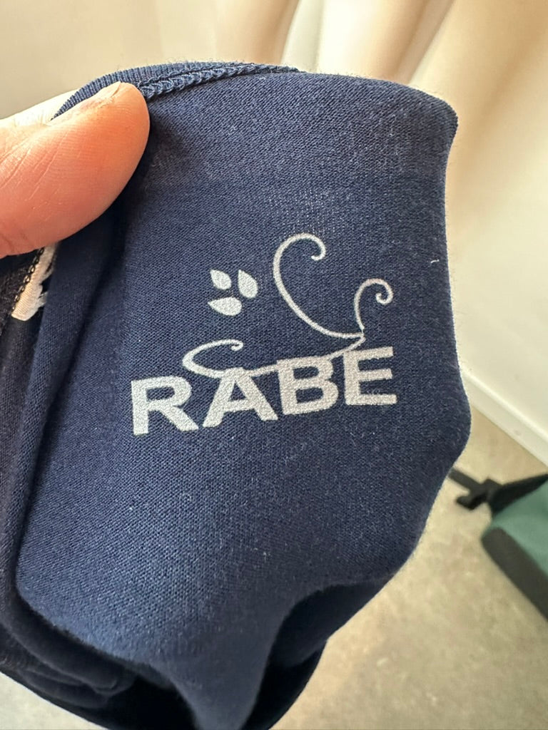 RABE - Blouse - blauw, ronde hals - L