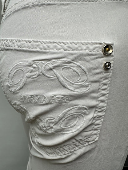 Patrizia Pepe witte skinny broek maat 26