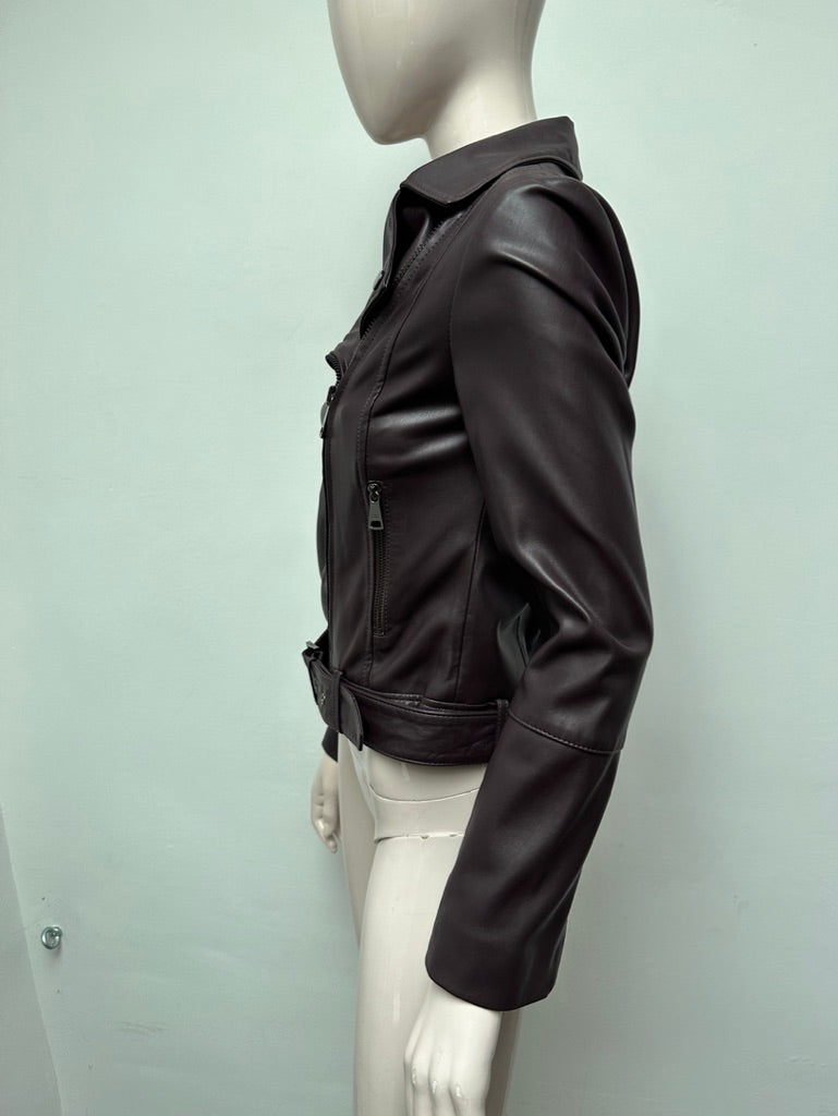 Ted Baker paars vegan leather jack maat 0