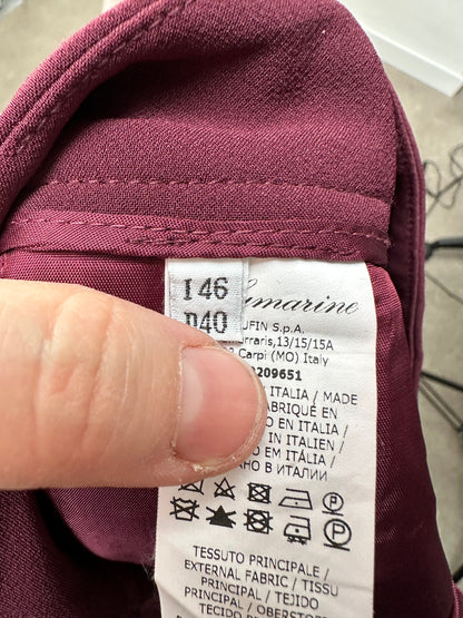 Blumarine bordeaux broek maat 40