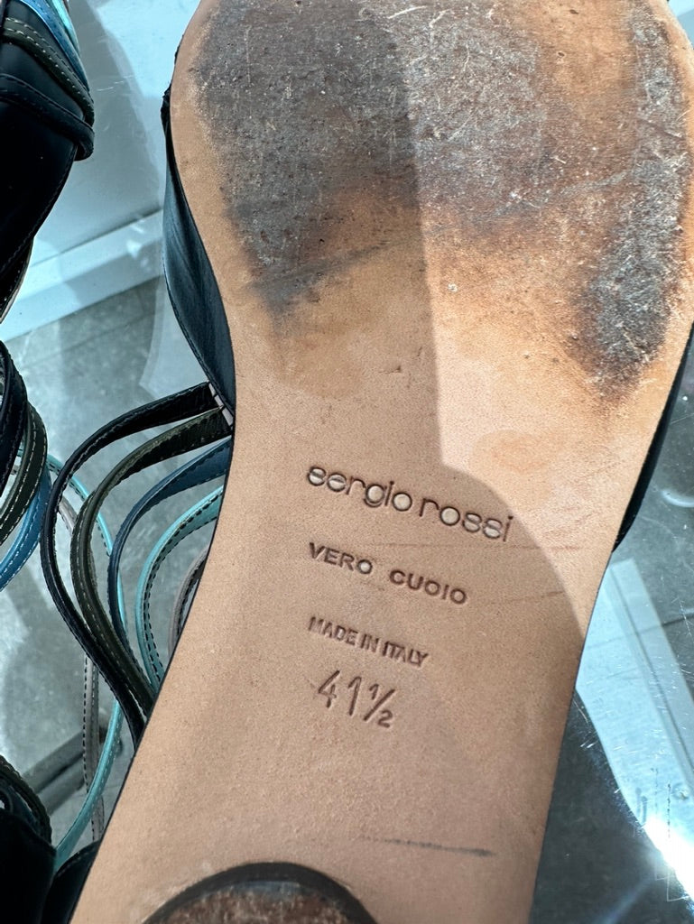 Sergio Rossi sandalen blauw maat 41,5