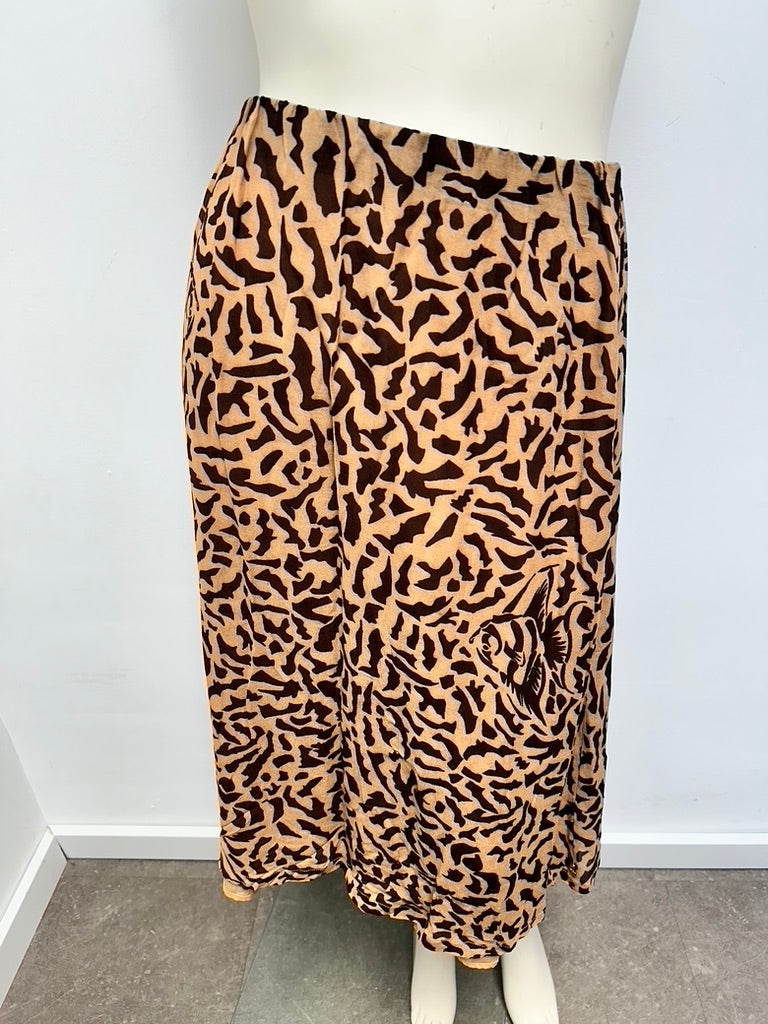 Fabienne Chapot rok in beige/bruin maat 36