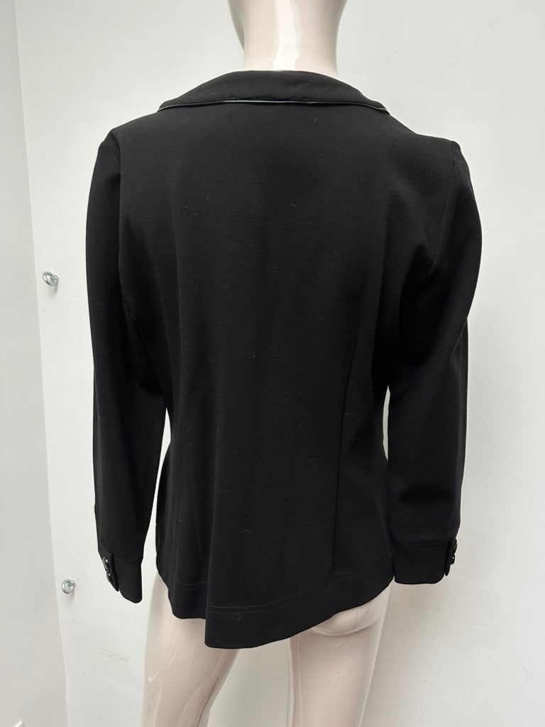 Gerard Darel - Blazer - zwart, ronde hals, knoopsluiting - L