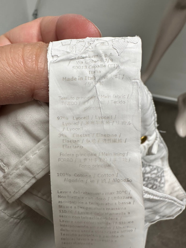 Patrizia Pepe witte skinny broek maat 26