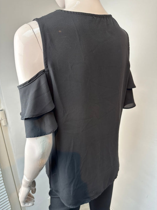 Unika offshoulder zwarte top maat M