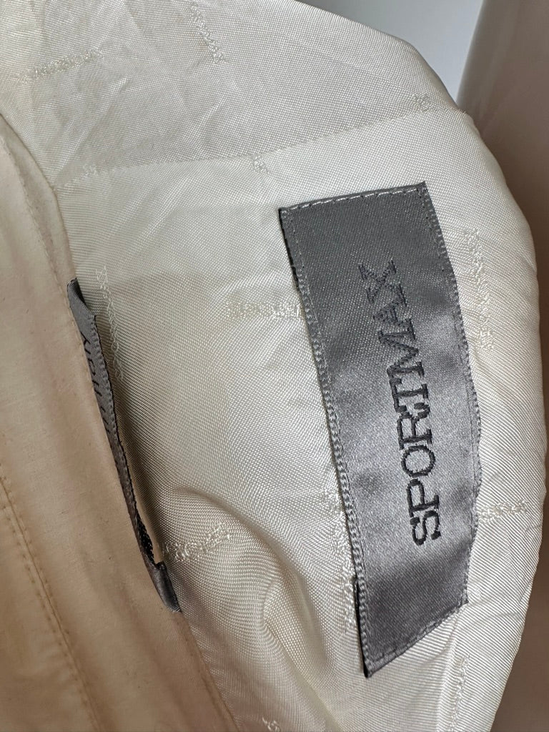 Sportmax crème trenchcoat maat 38