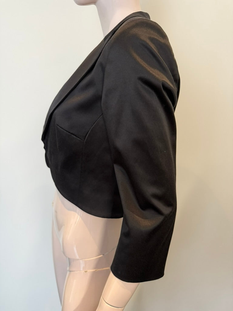 SY by Steps - Blazer - zwart, cropped model, driekwart mouwen - M