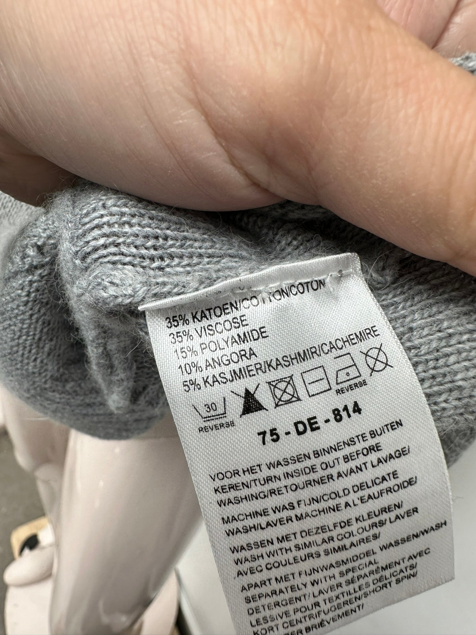 Bandolera lang Vest maat 40 grijs