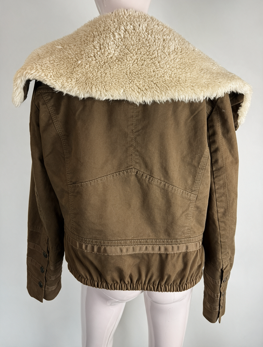 SY by Steps - Jas - bruin, ritssluiting, teddykraag - XL