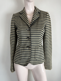 Blonde No.8 - Blazer - gestreept, beige en blauw, drie knopen - S