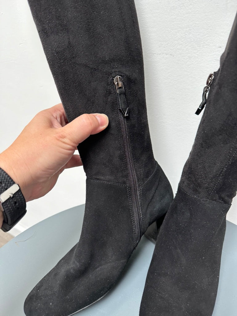 Whatfor zwarte knielaarzen maat 36