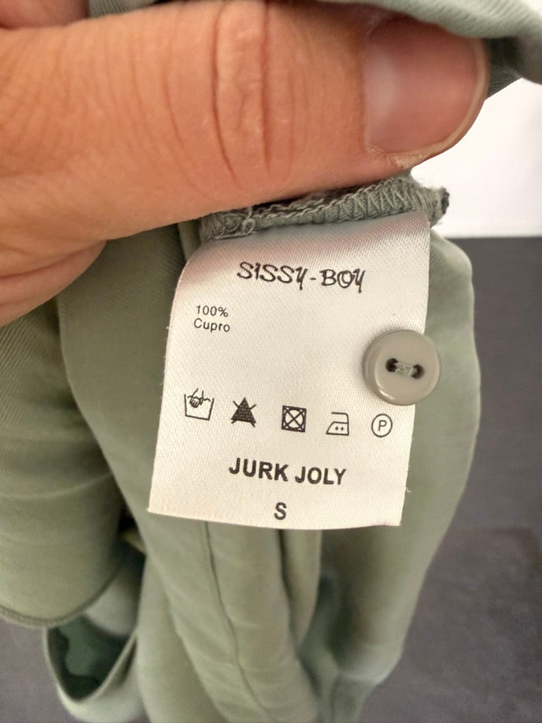 SISSY-BOY - Jurk - groen, V-hals, korte mouwen - S