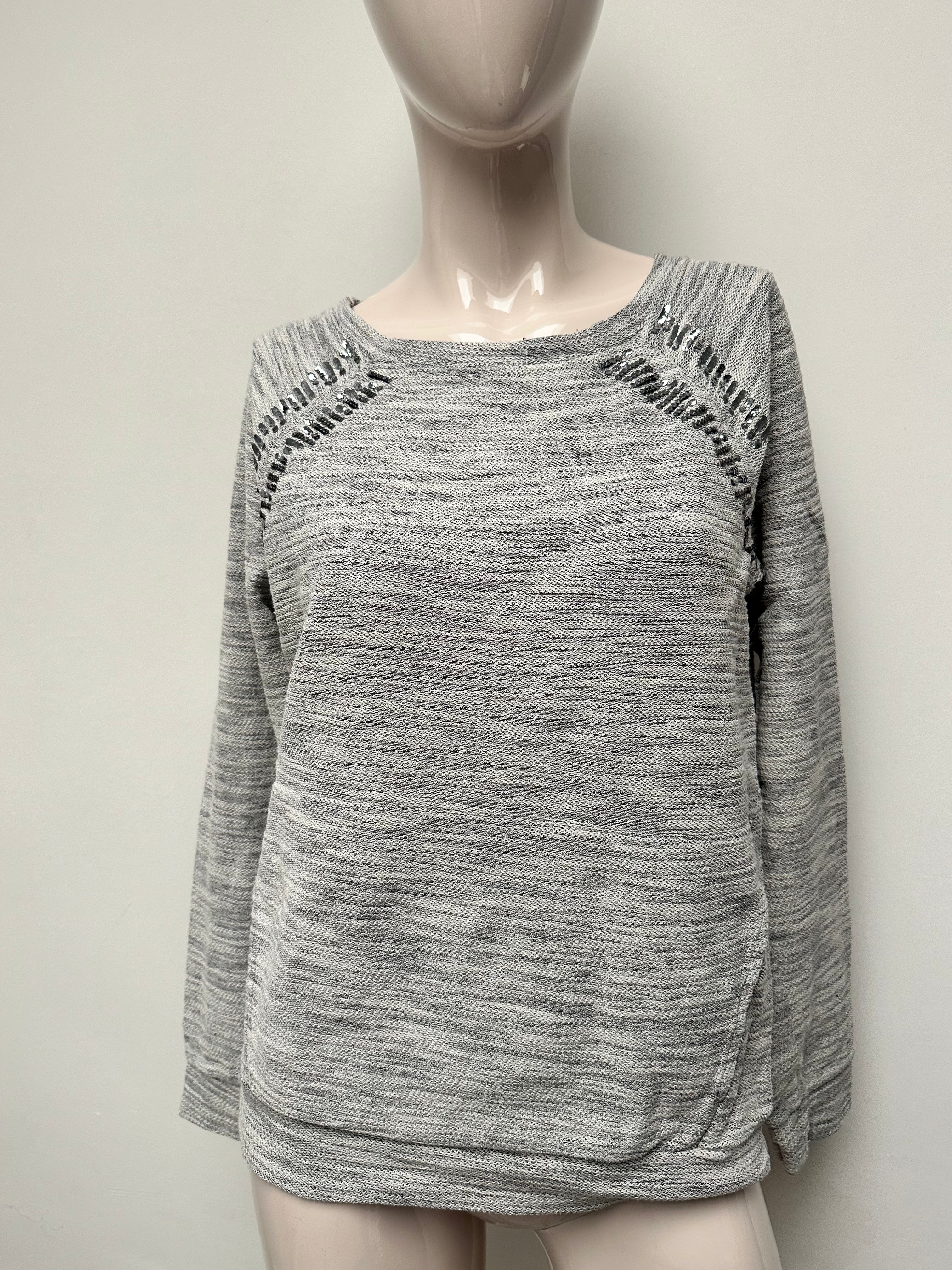 Tommy Hilfiger grijze trui maat S