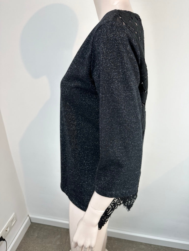 Liu Jo zwarte top met kant maat L