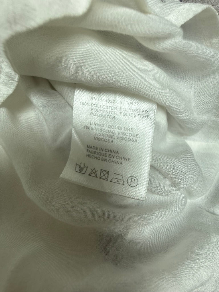 ESSENTIEL Antwerp - Jurk - navy-wit, abstracte print, V-hals - S
