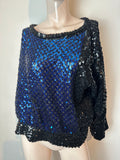 Fink Modell vintage pailletten top maat 42