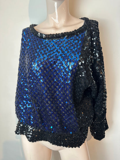 Fink Modell vintage pailletten top maat 42