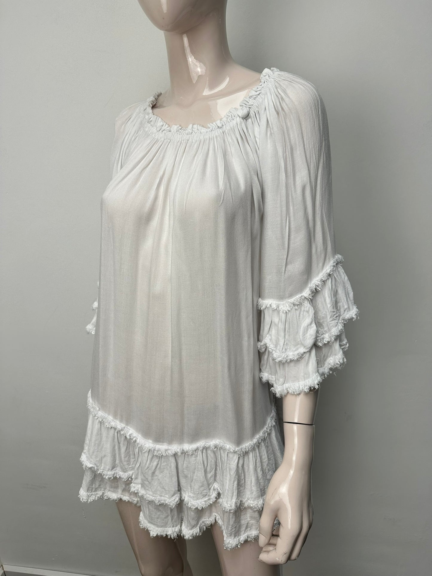 Cala witte beachdress TU