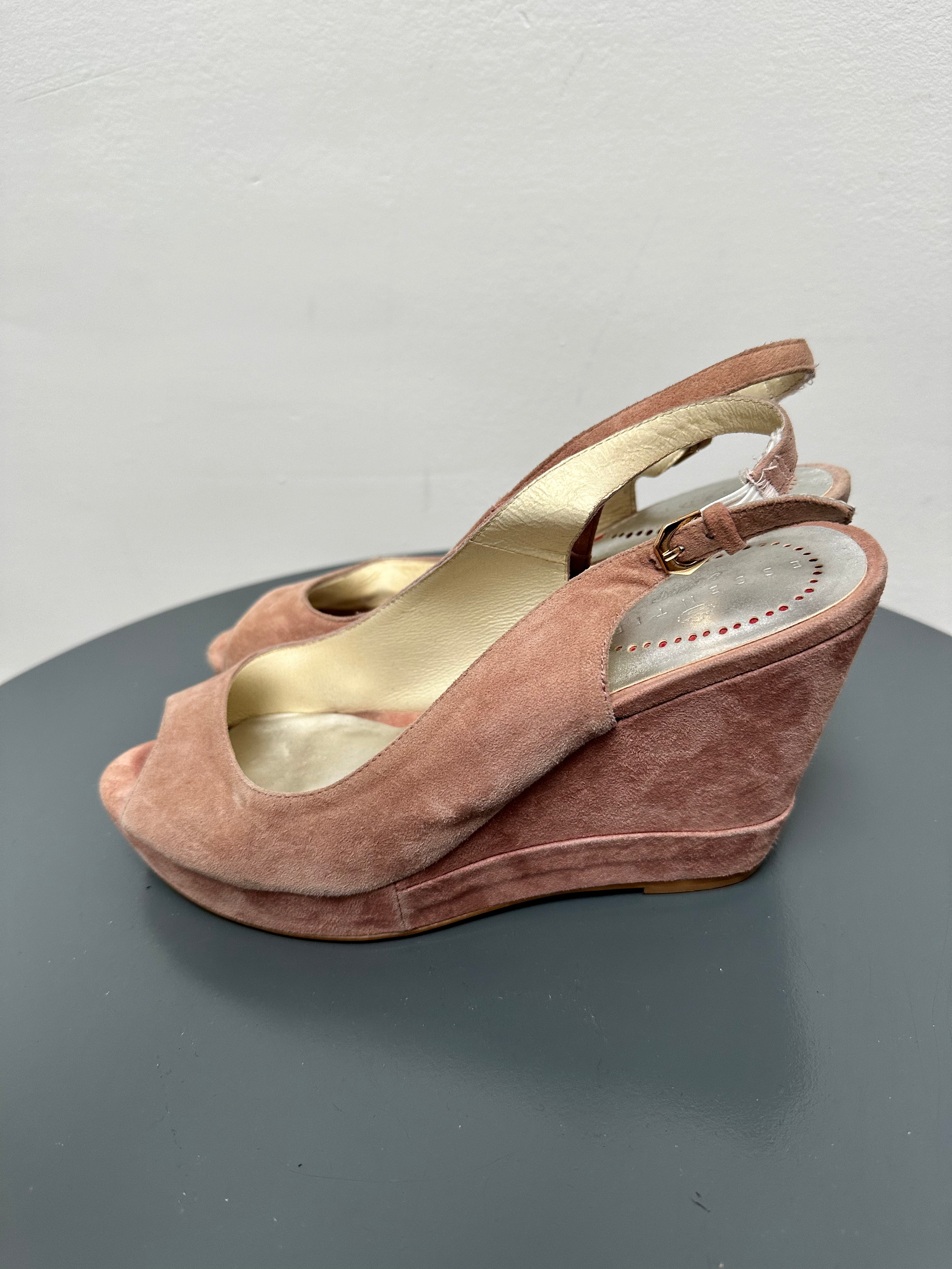 Essentiel Antwerp roze sleehak sandalen maat 38