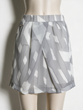 Calvin Klein Jeans - Rok - abstract grafisch patroon, elastische tailleband, plissé-details - S