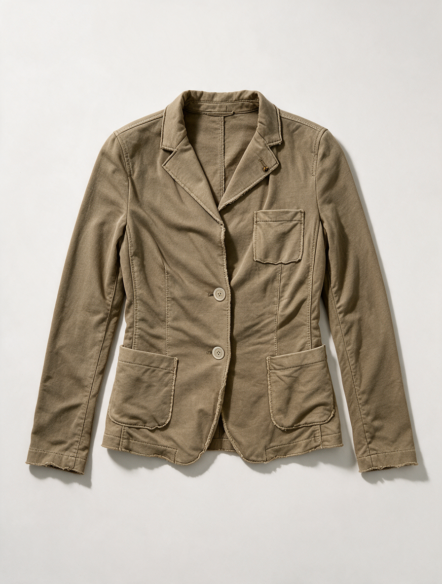 BLONDE No. 8 - Blazer - khaki, tweeknoopsluiting, onafgewerkte naden - L