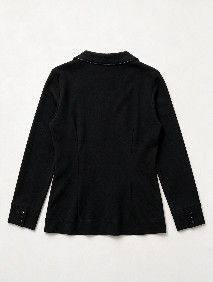 Gerard Darel - Blazer - zwart, ronde hals, knoopsluiting - L