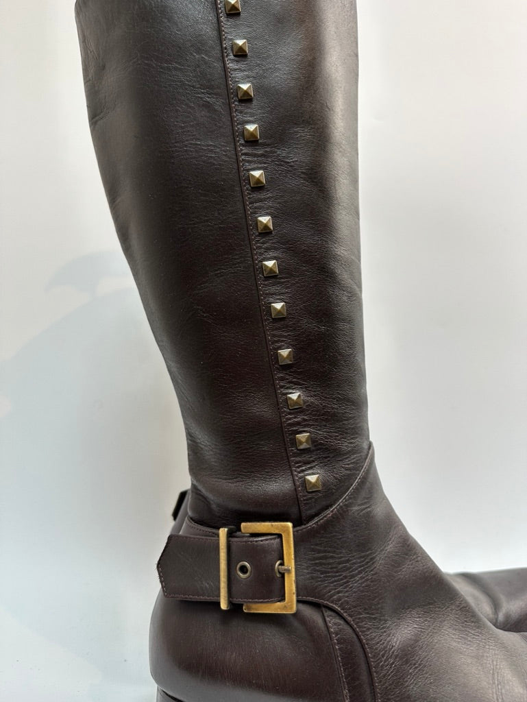 Gianfranco Ferré donkerbruine laarzen maat 38,5