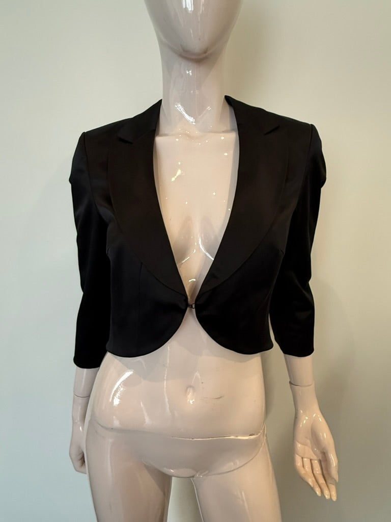 SY by Steps - Blazer - zwart, cropped model, driekwart mouwen - M