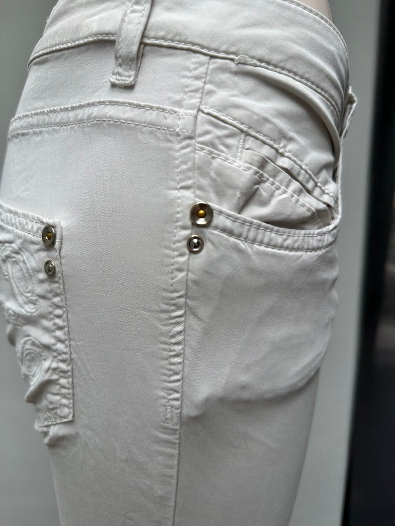 Patrizia Pepe witte skinny broek maat 26