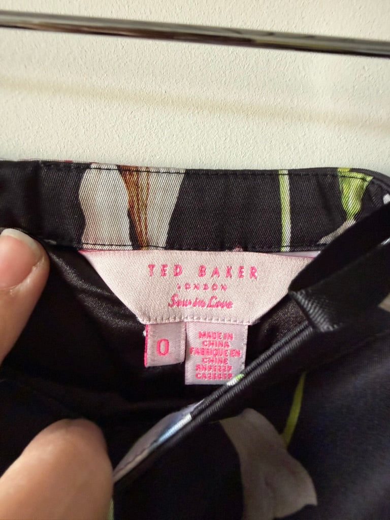 TED BAKER LONDON - Korte broek - bloemenprint, decoratieve ritsen - XS