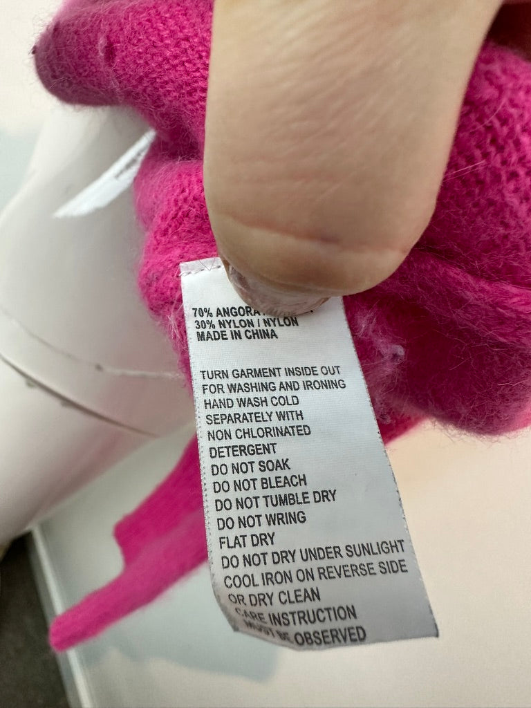 ESSENTIEL Antwerp - Trui - angora-mix, fuchsia roze, voorzakken - XS