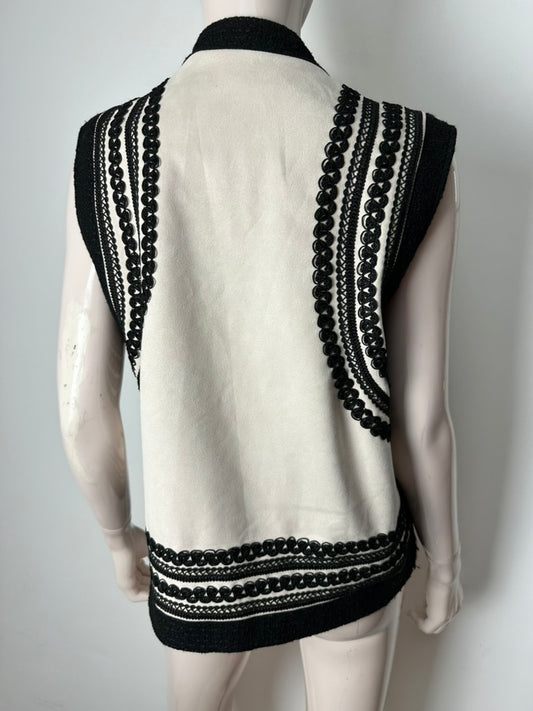 Harper & Yve gilet zwart/wit maat M