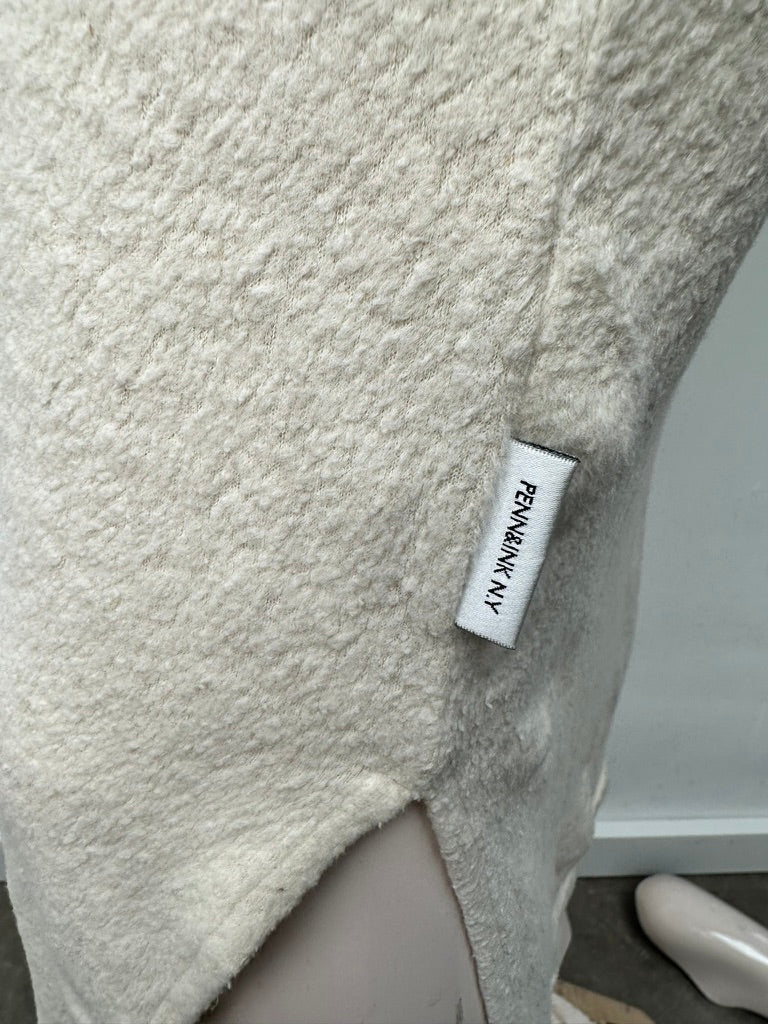 PENN& INK NY - Jurk - crème, col, midi-lengte - S